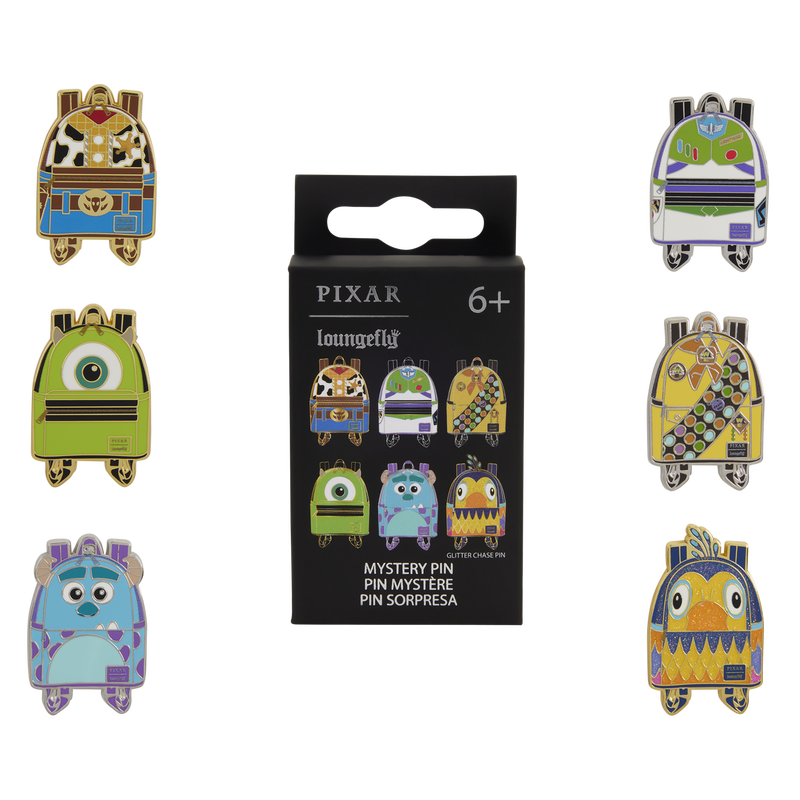 LOUNGEFLY : DISNEY PIXAR - Characters Mini Backpack Blind Box Pin (1)