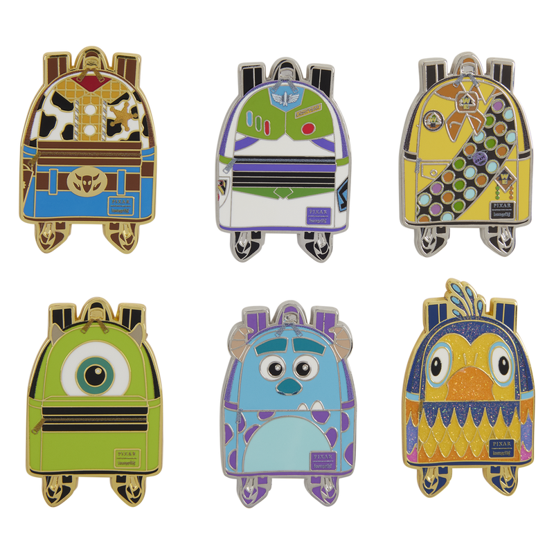 LOUNGEFLY : DISNEY PIXAR - Characters Mini Backpack Blind Box Pin (1)