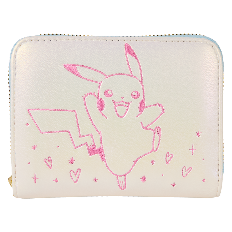 LOUNGEFLY : POKEMON - Iridescent Pikachu Zip Around Purse