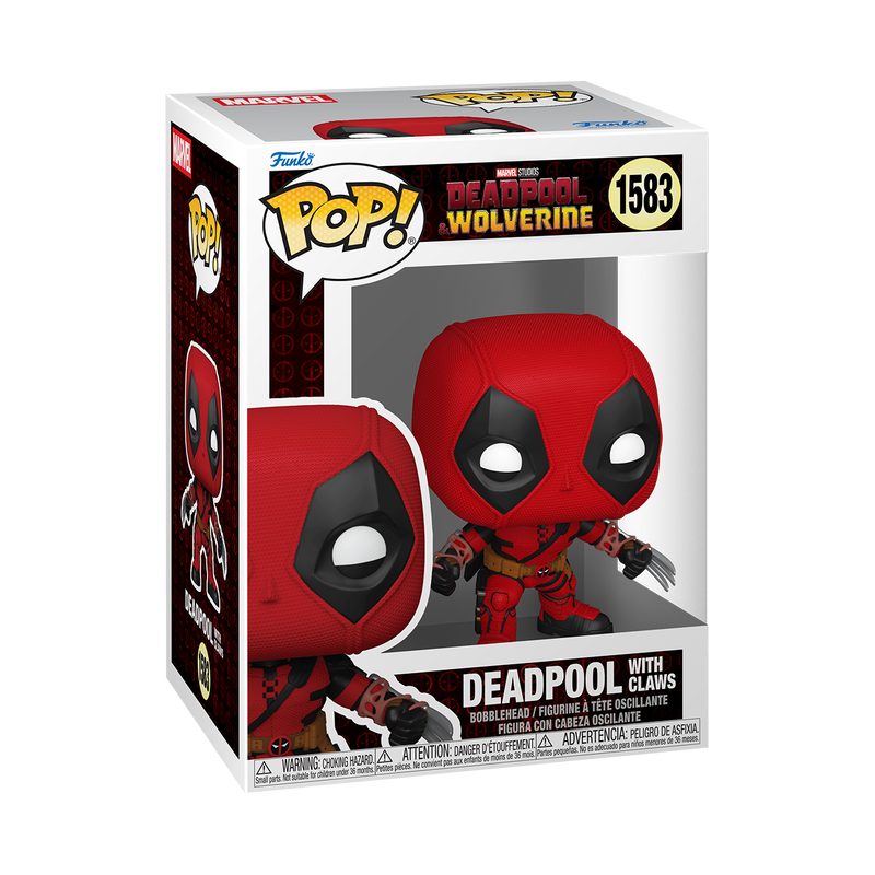 MARVEL : DEADPOOL V'S WOLVERINE - Deadpool (with Claws) #1583 Funko Pop!
