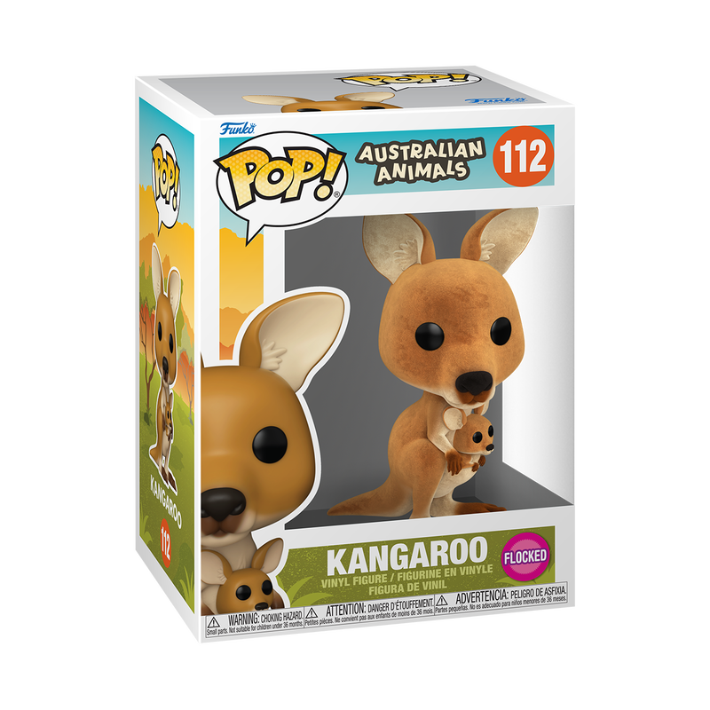 AUSTRALIAN ANIMALS - Kangaroo (Flocked) #112 Funko Pop!