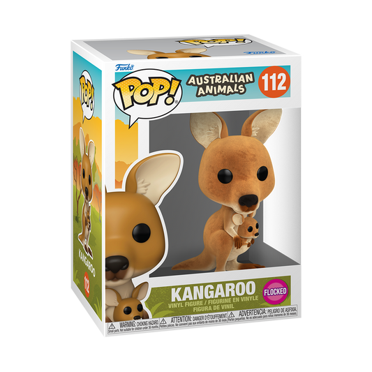 AUSTRALIAN ANIMALS - Kangaroo (Flocked) #112 Funko Pop!