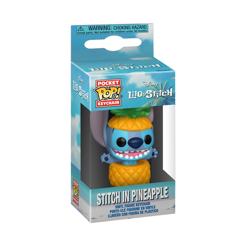 DISNEY : LILO & STITCH - Stitch in Pineapple Funko Pocket Pop! Keychain