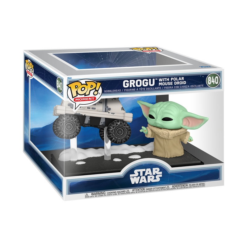 STAR WARS : MANDALORIAN - Grogu with Polar Mouse Droid #841 Funko Pop! Moment