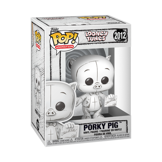 LOONEY TUNES - Porky Pig (Sketched Deco) #2012 Funko Pop!
