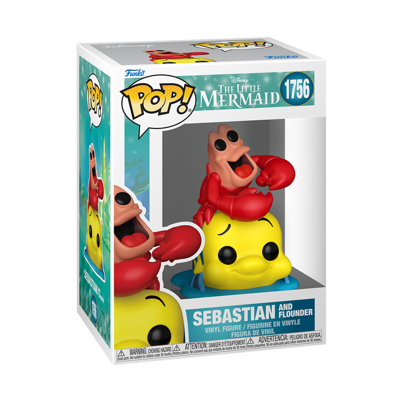 DISNEY : THE LITTLE MERMAID - Sebastian & Flounder #1756 Funko Pop!