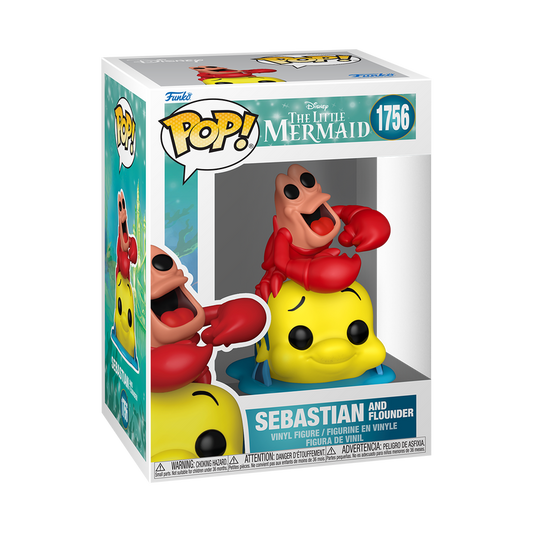 DISNEY : THE LITTLE MERMAID - Sebastian & Flounder #1756 Funko Pop!