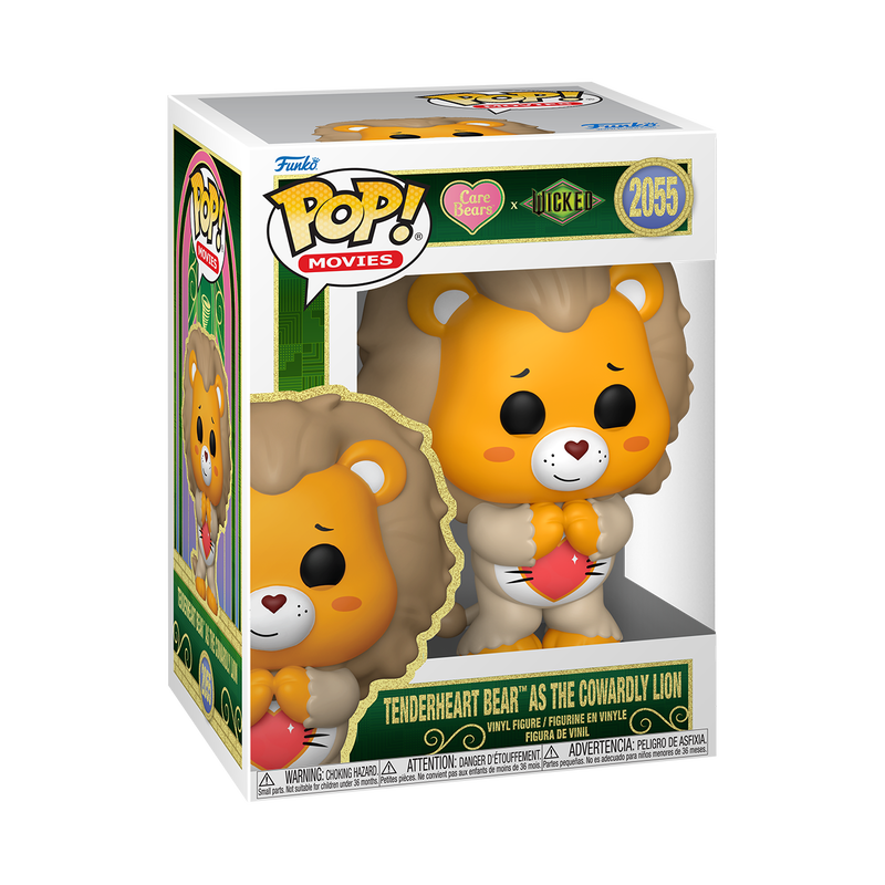 CARE BEARS X WICKED - Tenderheart Bear as Cowardly Lion #2055 Funko Pop!