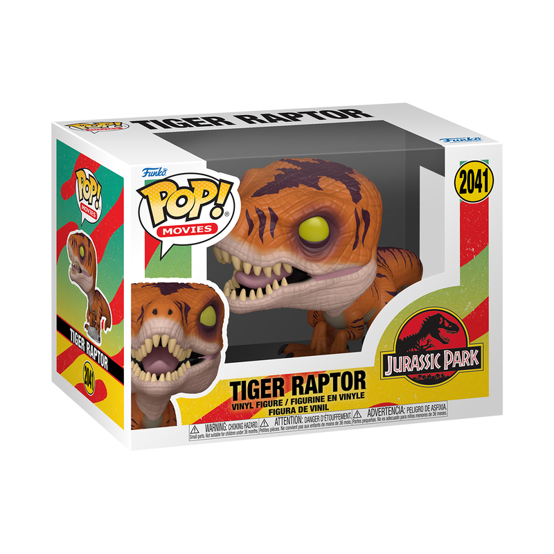 JURASSIC PARK - Tiger Raptor #2041 Funko Pop!