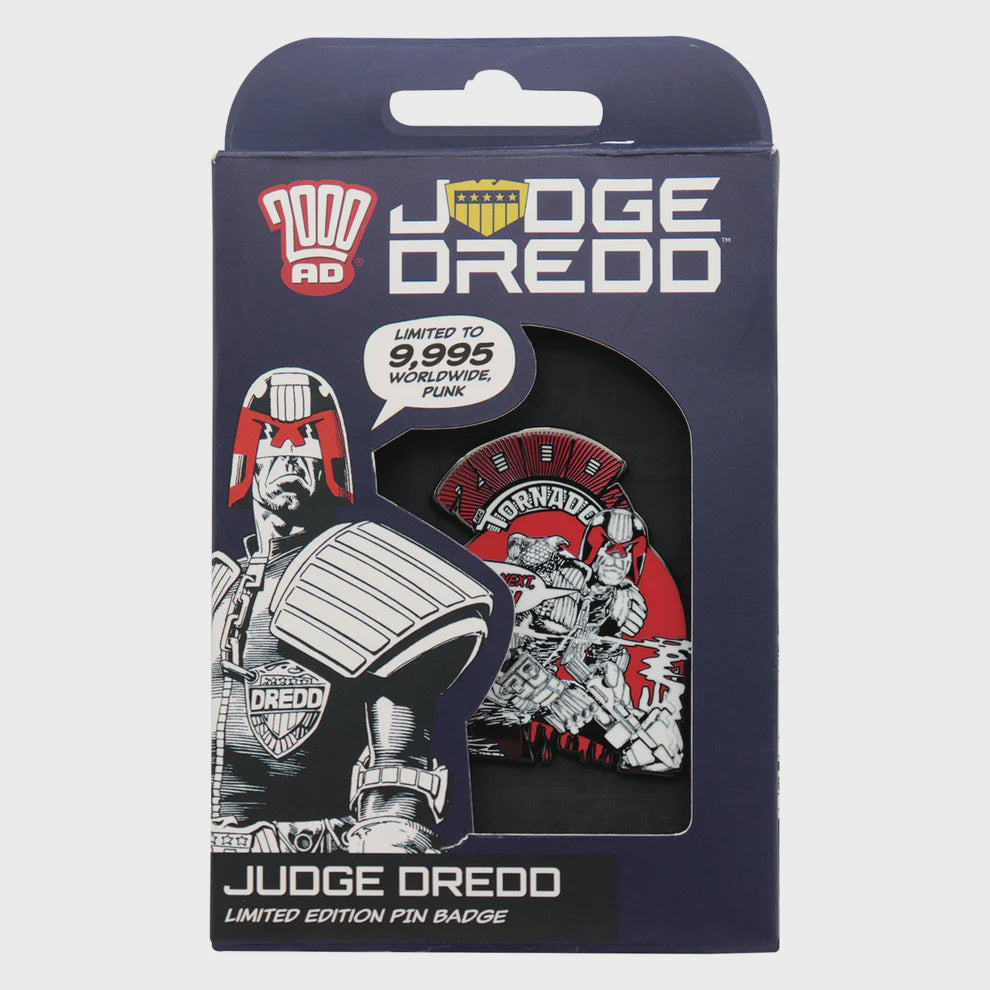 JUDGE DREDD - You're Next Punk Pin Badge