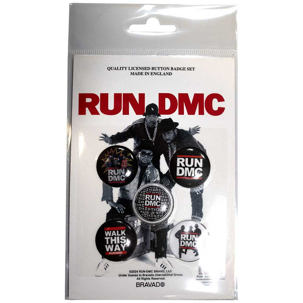 RUN DMC - Walk This Way Badge Pack