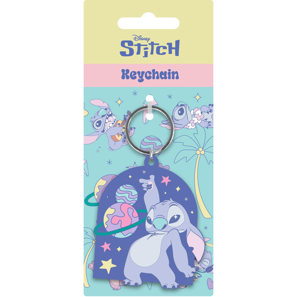 DISNEY : LILO & STITCH - Stitch Planetary Rubber Keyring
