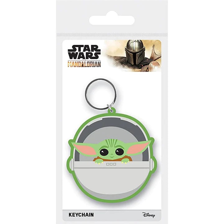 STAR WARS : MANDALORIAN - The Child Rubber  Keyring