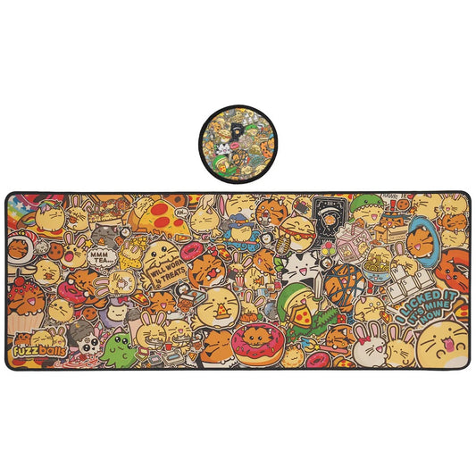 FUZZBALLS - XL Desk Pad & Coaster Set