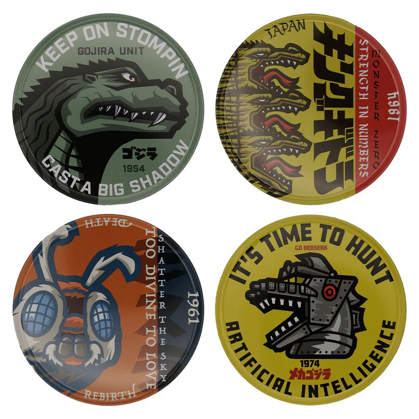 GODZILLA - Set of 4 Printed Coasters