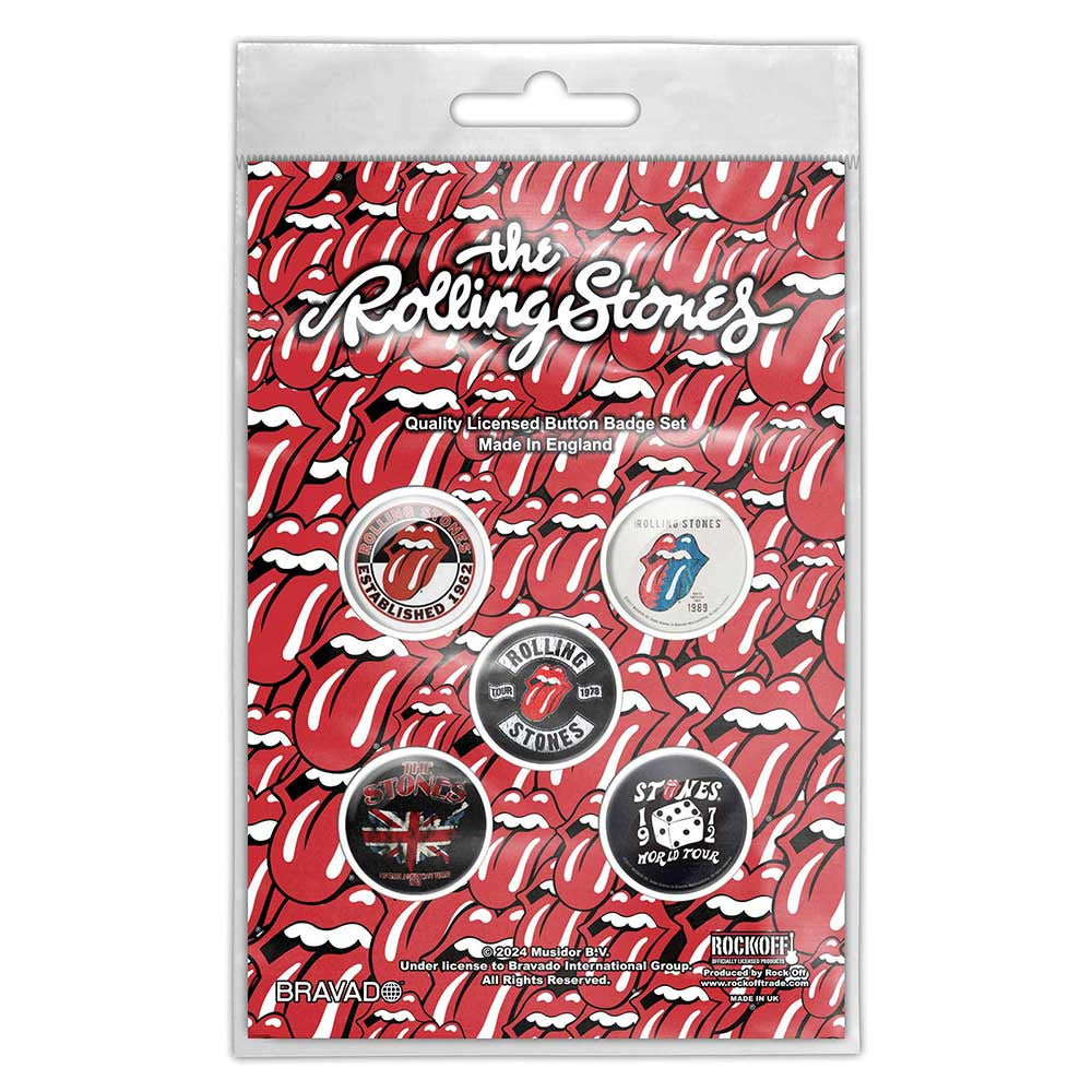 ROLLING STONES - Tour Collection Badge Pack