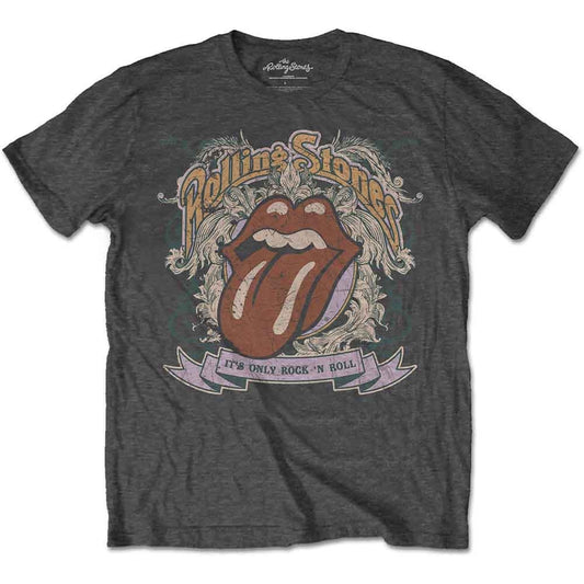 ROLLING STONES - It's Only Rock & Roll Charcoal Grey T-Shirt