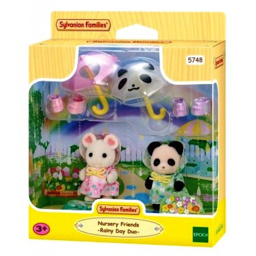 SYLVANIAN FAMILIES - Nursery Friends Rainy Day Duo Figure Set