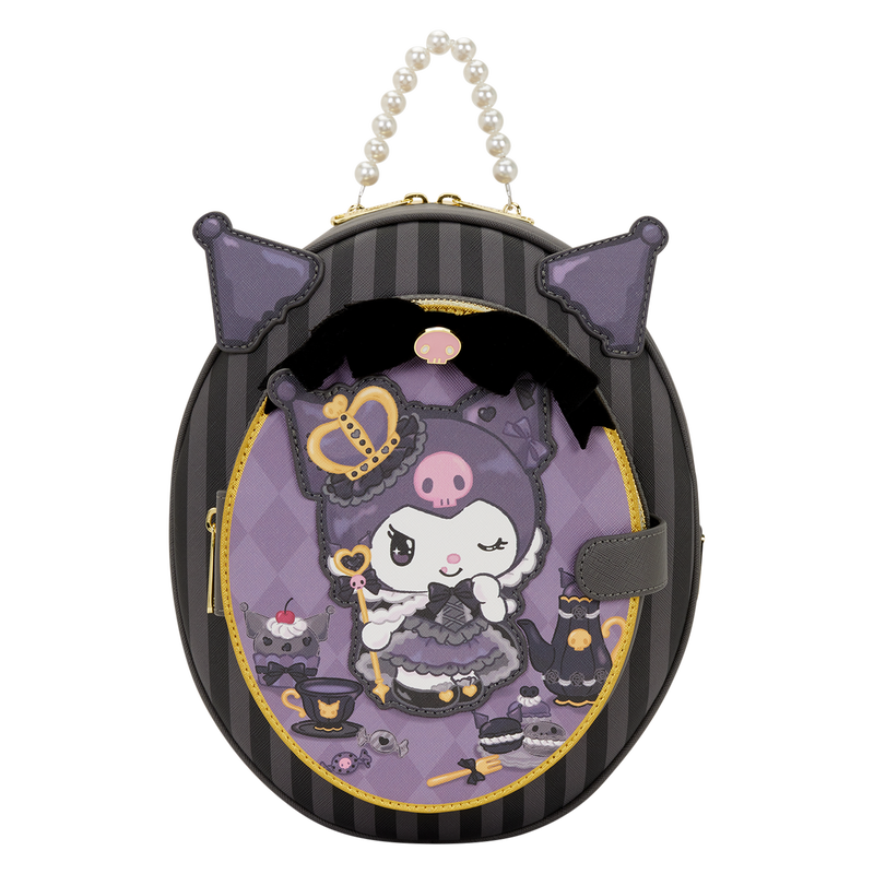 LOUNGEFLY : SANRIO - Kuromi 20th Anniversary Cameo Mini Backpack