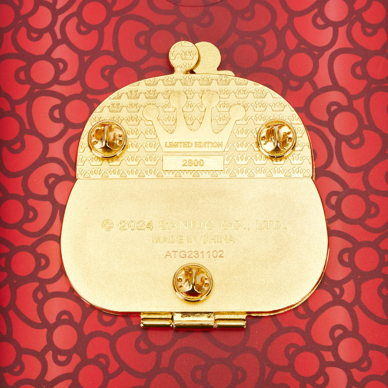 LOUNGEFLY : SANRIO - Hello Kitty 50th Anniversary Coin Bag 3" Pin