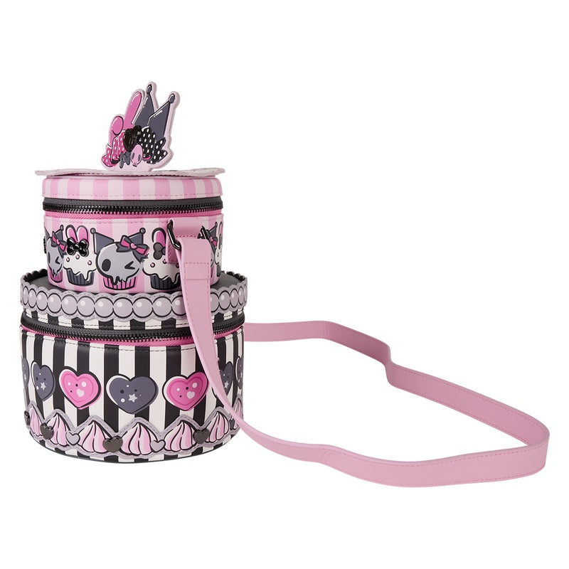 LOUNGEFLY : SANRIO - My Melody & Kuromi Cake Figural Crossbody Bag
