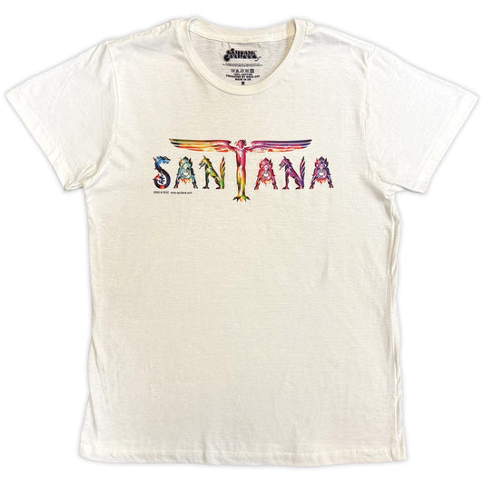SATANA - Angel Wings Logo White T-Shirt