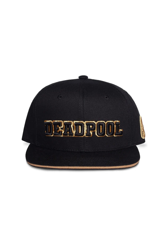 MARVEL - Deadpool Gold Logo Snapback Cap
