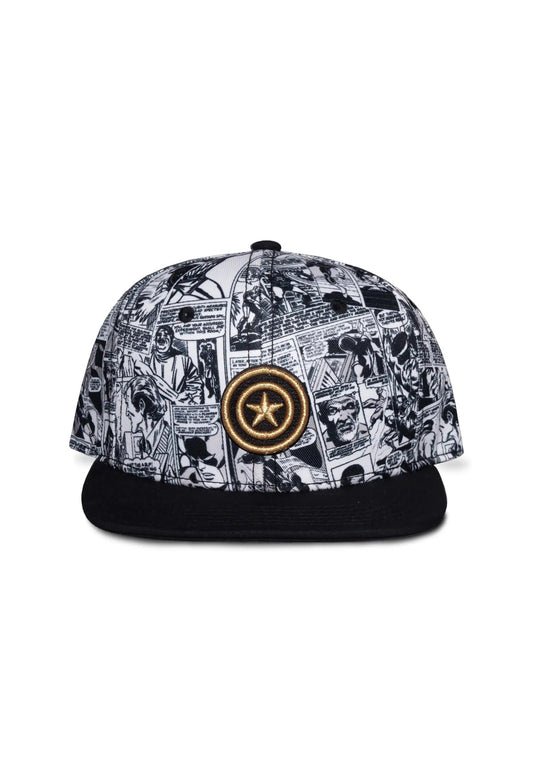 MARVEL - Captain America All Over Print Snapback Cap