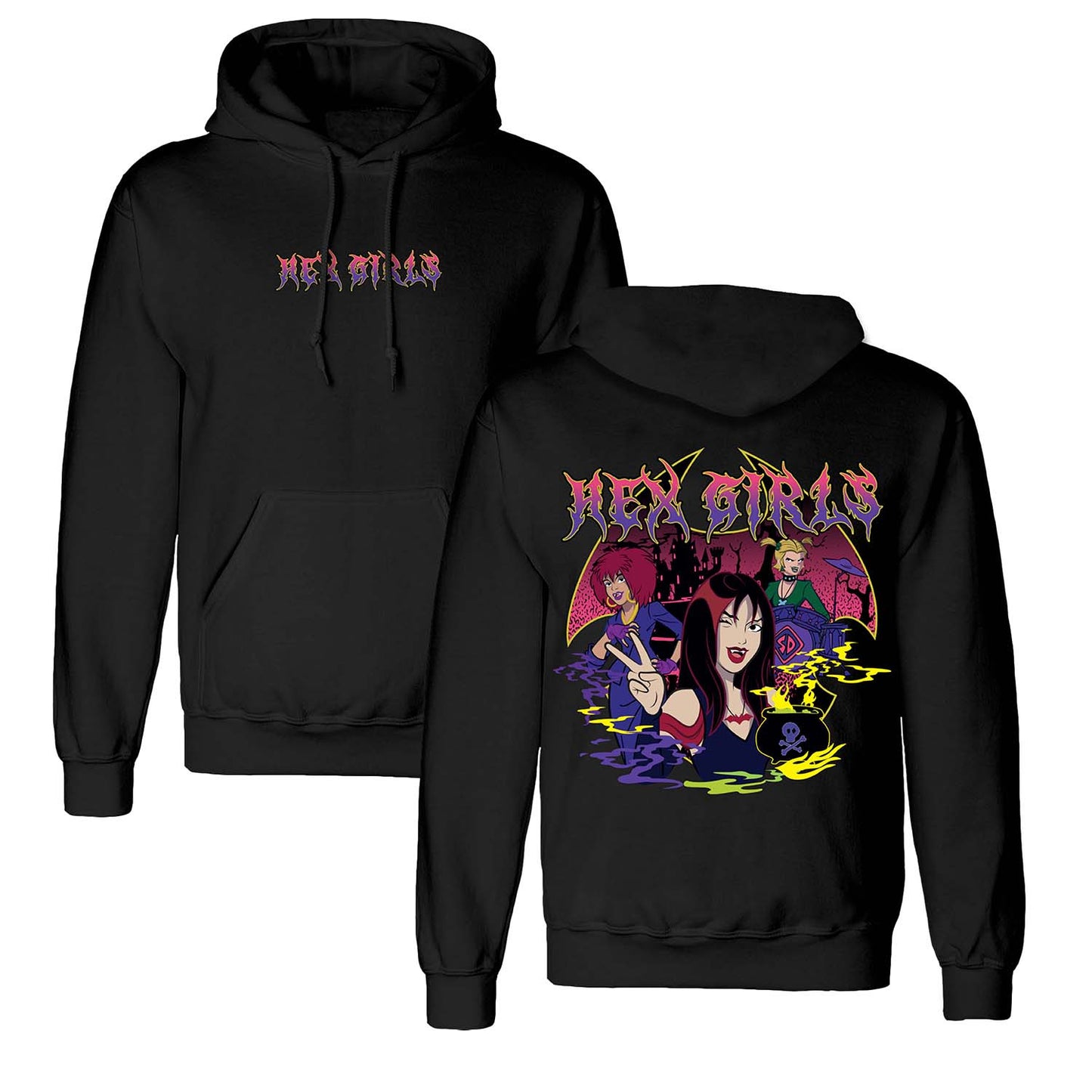 SCOOBY DOO : HEX GIRLS - Cauldron Front & Back Hoodie