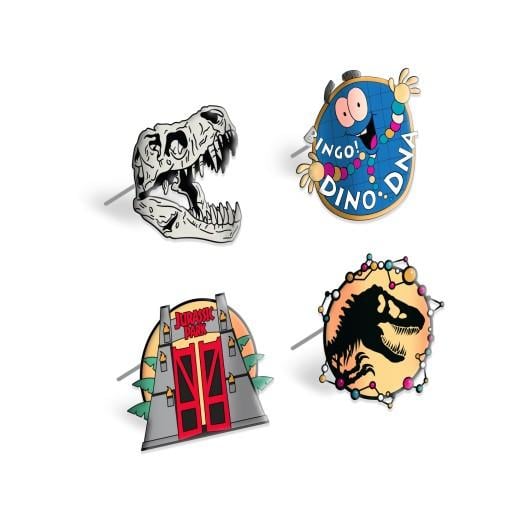 JURASSIC PARK - Set Of 4 Pins