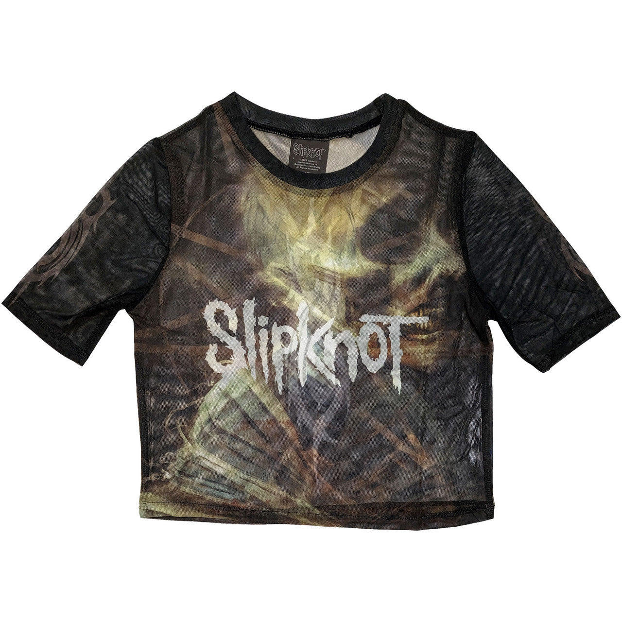SLIPKNOT - The End, So Far Profile Back Print Mesh Crop Top