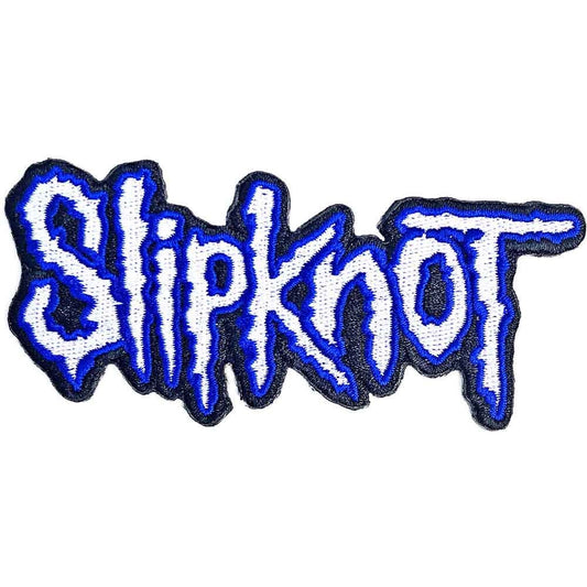 SLIPKNOT - Cut-Out Logo Blue Border Patch