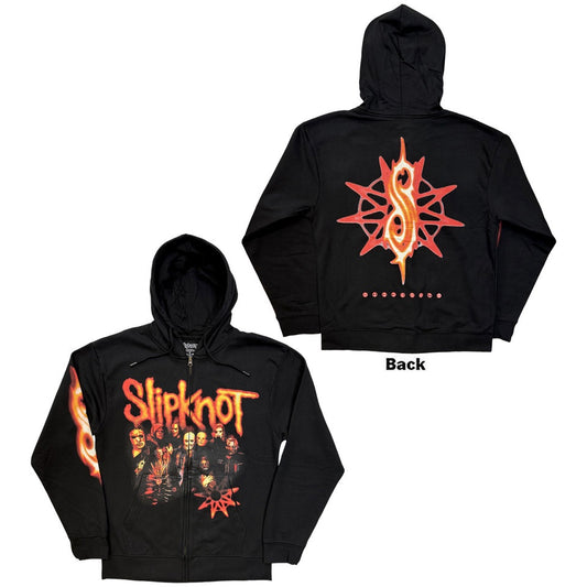 SLIPKNOT - TESF Group Photo Nonagram Zip Hoodie