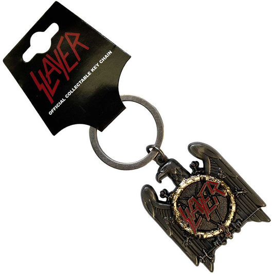 SLAYER - Silver Eagle Metal Keyring