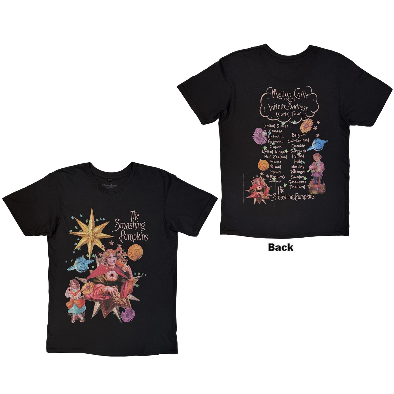 SMASHING PUMPKINS - Celestial Collage Black Premium Carbon T-Shirt