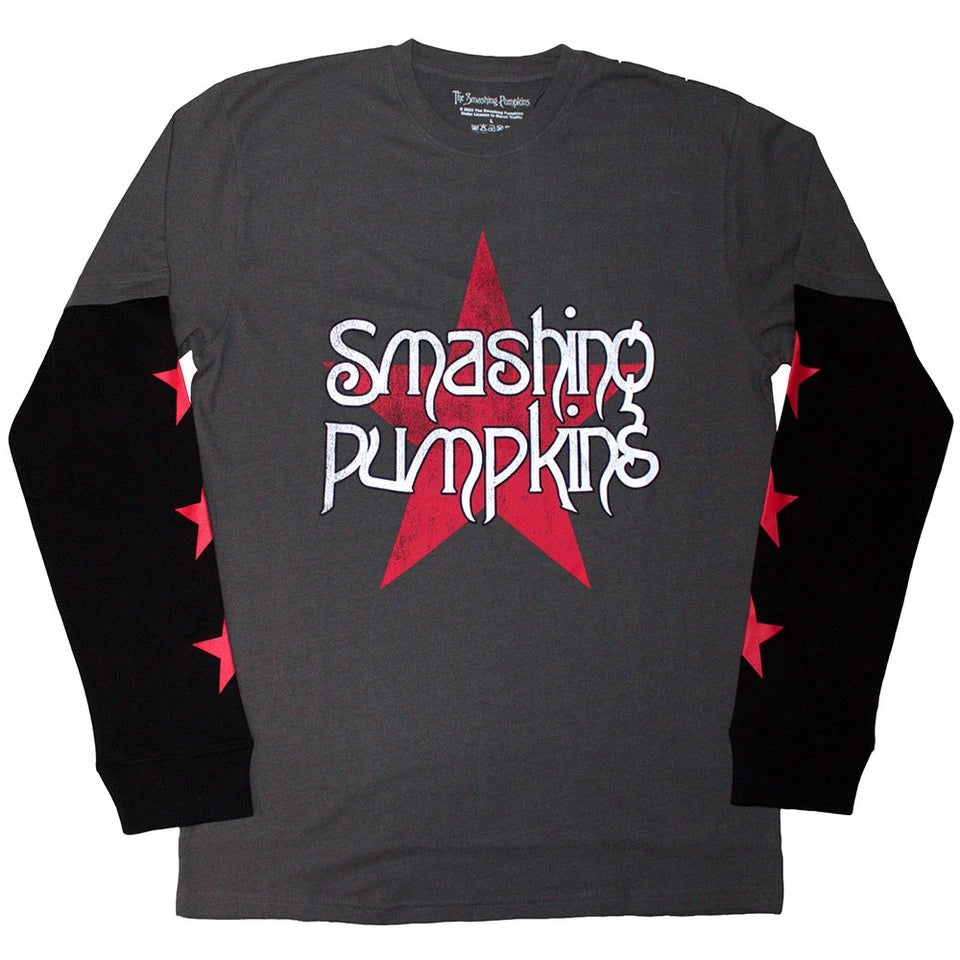 SMASHING PUMPKINS - Star Logo Layered Long Sleeve T-Shirt