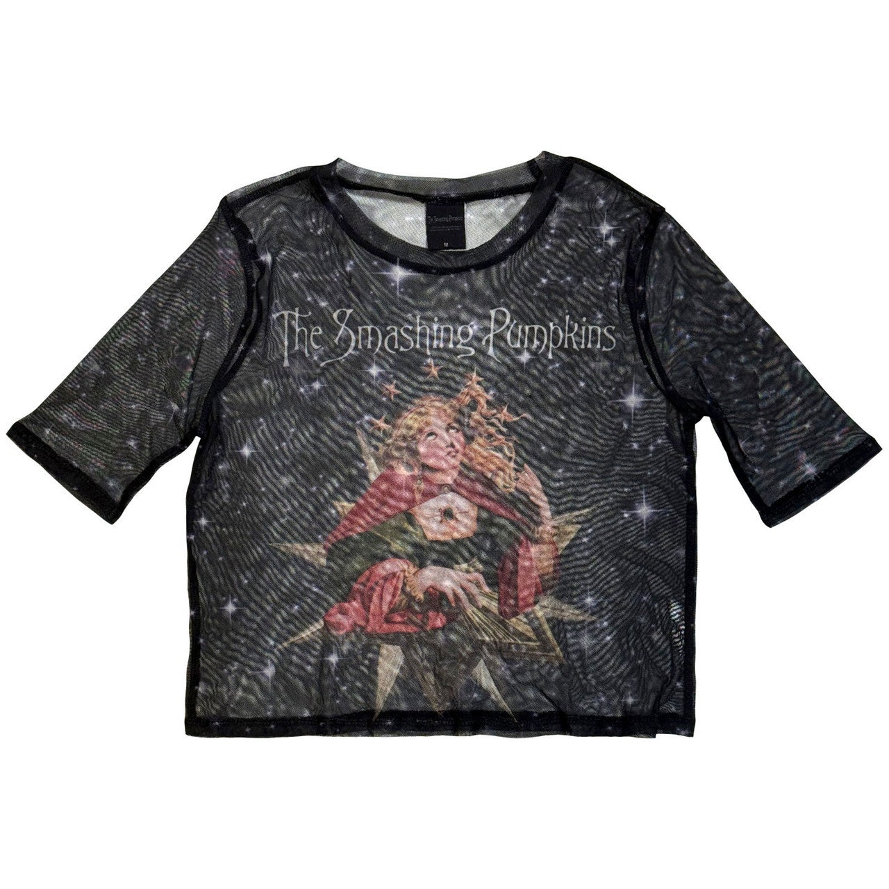 SMASHING PUMPKINS - Mellon Collie Stars Mesh Crop Top