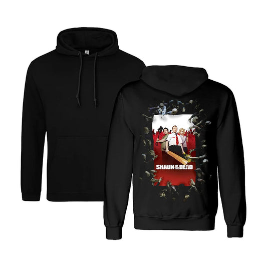 SHAUN OF THE DEAD - Poster Pullover Backprint Hoodie