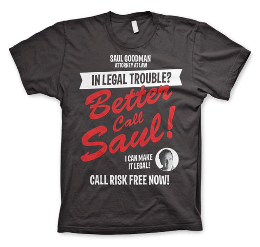 BREAKING BAD - Better Call Saul In Legal Trouble? Grey T-Shirt