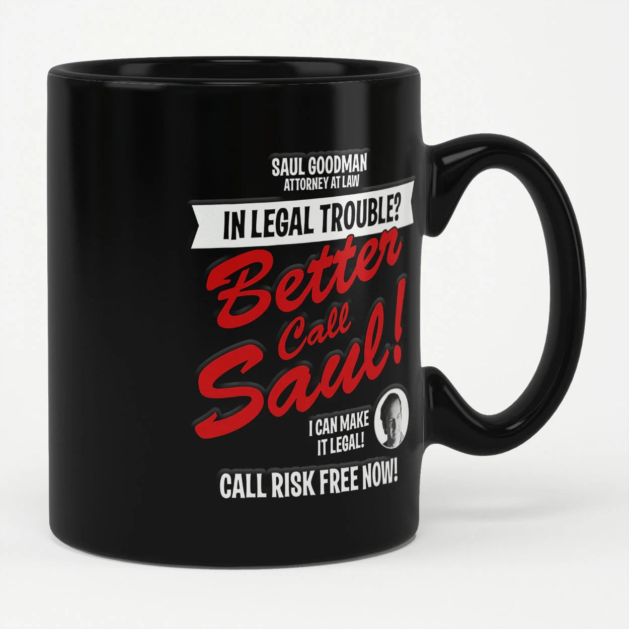 BREAKING BAD - Better Call Saul In legal Trouble?  Black Mug