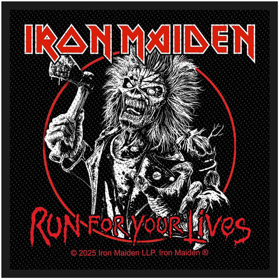 IRON MAIDEN - Run For Your Lives Woven Patch