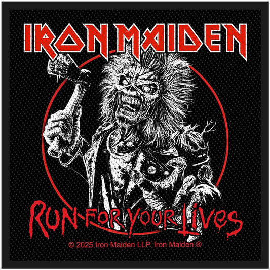 IRON MAIDEN - Run For Your Lives Woven Patch