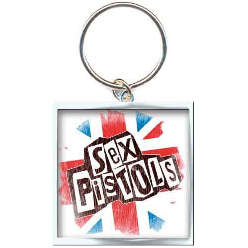 SEX PISTOLS - Union Jack Photo Print Metal Keyring