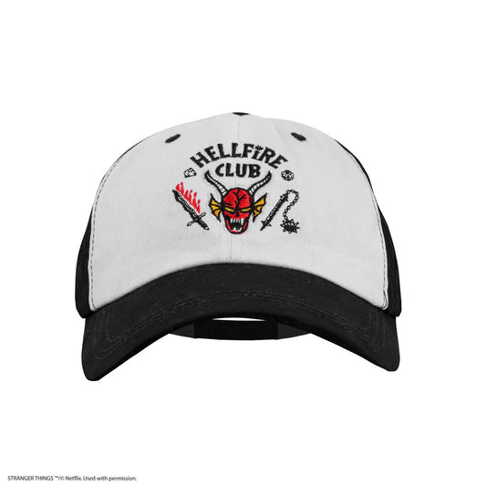 STRANGER THINGS - Hellfire Club Black/White Baseball Cap