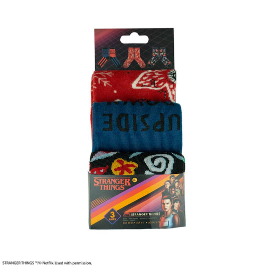 STRANGER THINGS - 3 Pack Socks [one size]