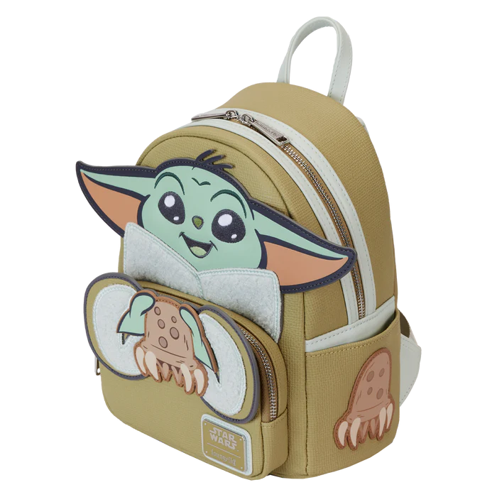 LOUNGEFLY : STAR WARS - Mandalorian Grogu and Crabbies Mini Backpack