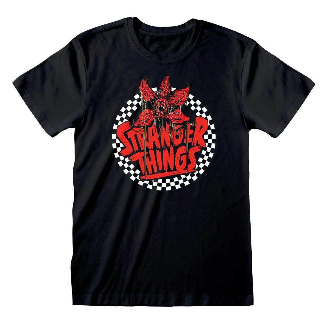 STRANGER THINGS - Checkered Circle T-Shirt