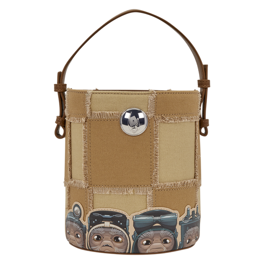 LOUNGEFLY : STAR WARS - Mandalorian Grogu & Anzellan Crossbody Bag