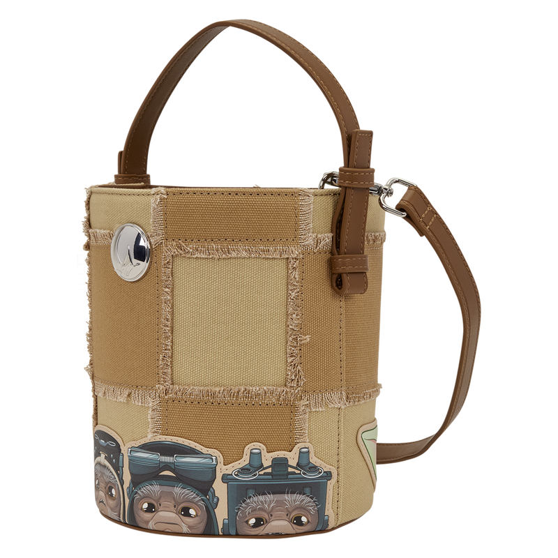LOUNGEFLY : STAR WARS - Mandalorian Grogu & Anzellan Crossbody Bag
