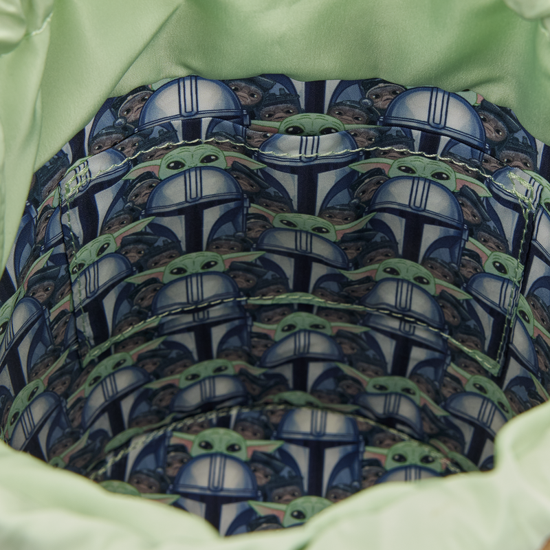 LOUNGEFLY : STAR WARS - Mandalorian Grogu & Anzellan Crossbody Bag
